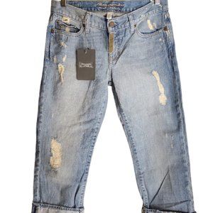Abercrombie & Fitch Distressed Crop Capri Jeans Size 4